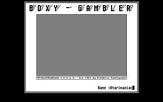 Boxy Gambler atari screenshot